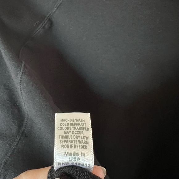 Monrow Black Camo Stripe Cotton Sweatshirt - Picture 11 of 11